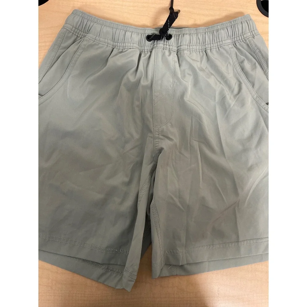 Kenneth Cole Reaction Mens Hybrid Swim Shorts Sage Green Lined Size M